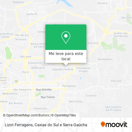 Lizot Ferragens mapa