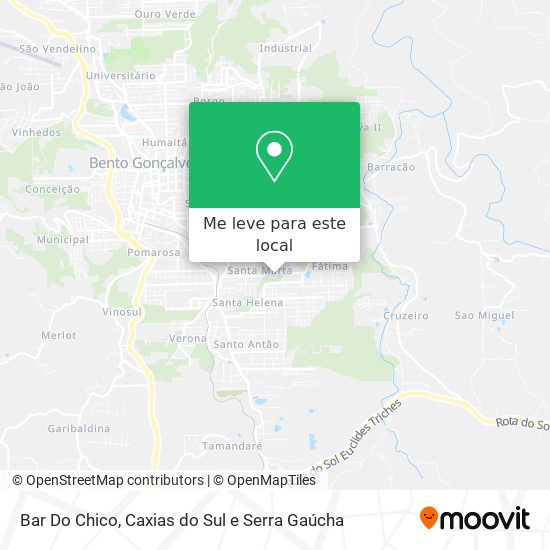 Bar Do Chico mapa