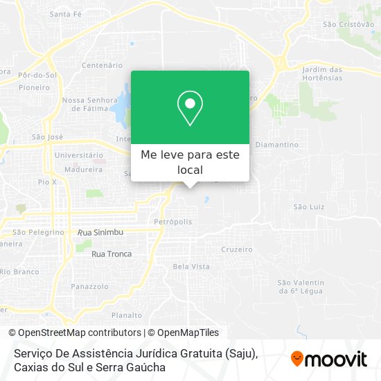 Serviço De Assistência Jurídica Gratuita (Saju) mapa