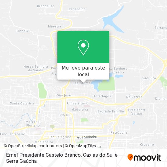 Emef Presidente Castelo Branco mapa