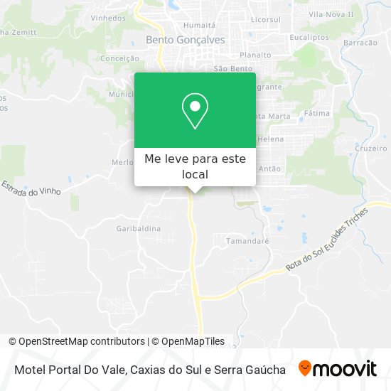 Motel Portal Do Vale mapa