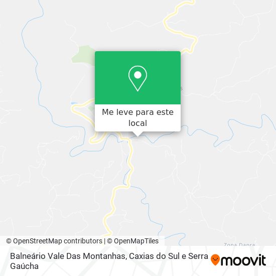 Balneário Vale Das Montanhas mapa