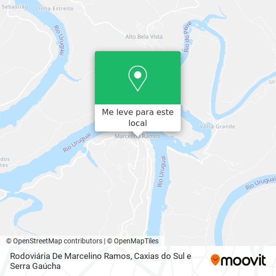 Rodoviária De Marcelino Ramos mapa