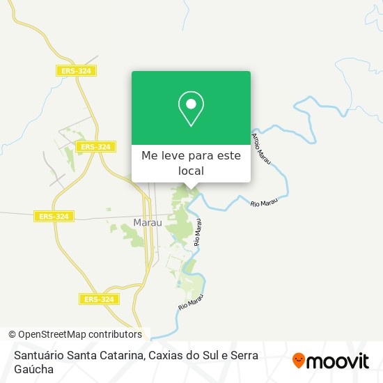 Santuário Santa Catarina mapa