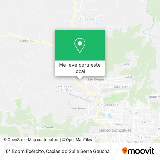 6° Bcom Exército mapa