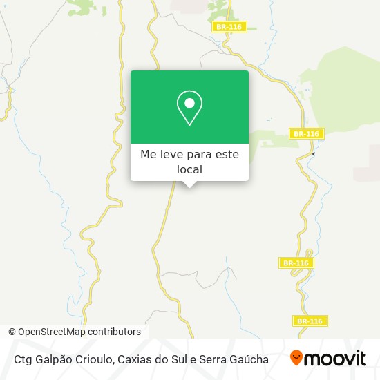 Ctg Galpão Crioulo mapa