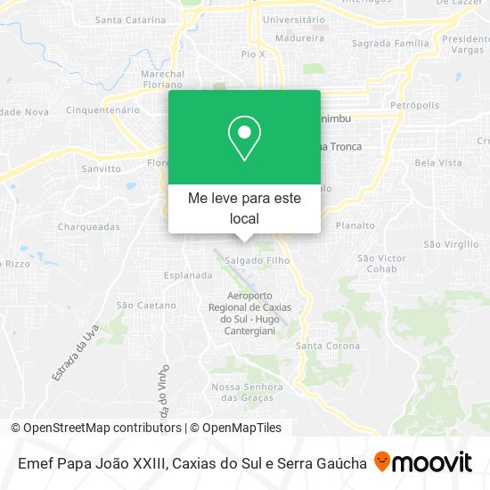 Emef Papa João XXIII mapa