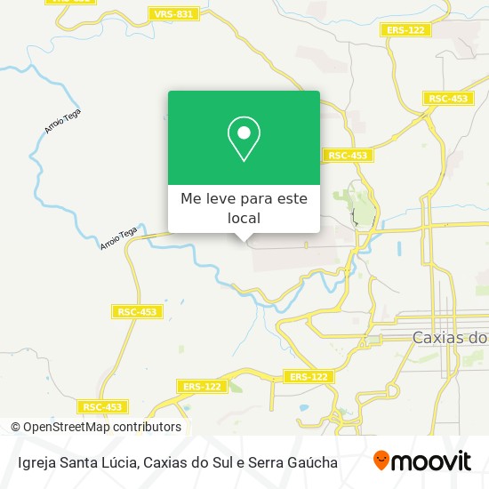 Igreja Santa Lúcia mapa