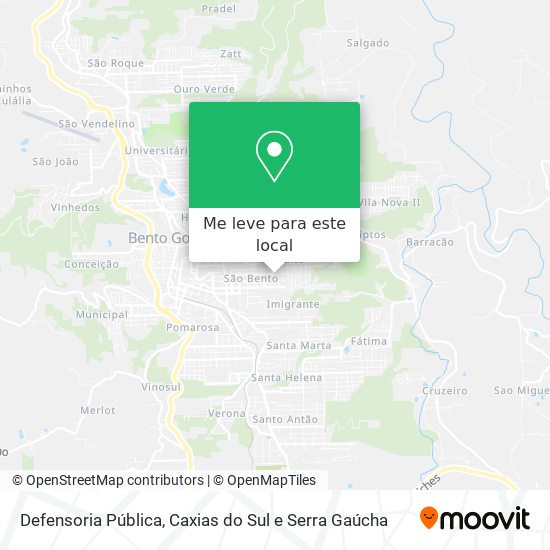 Defensoria Pública mapa