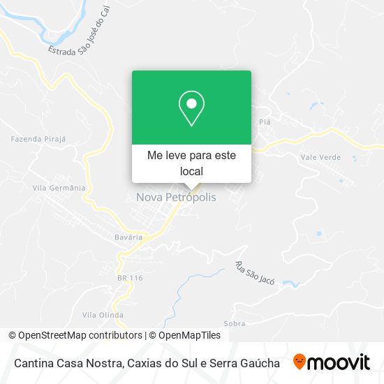 Cantina Casa Nostra mapa