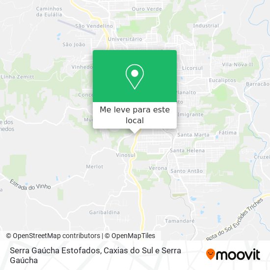 Serra Gaúcha Estofados mapa