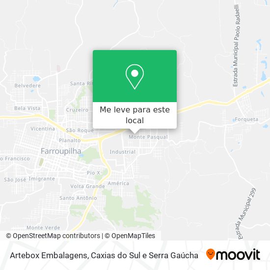 Artebox Embalagens mapa