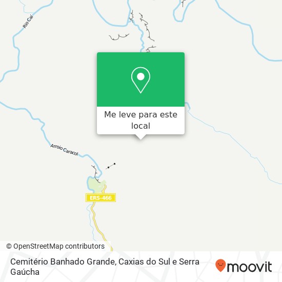 Cemitério Banhado Grande mapa