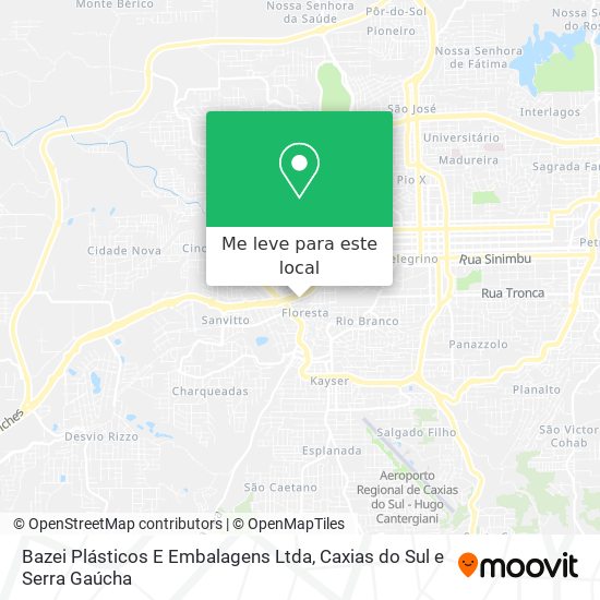 Bazei Plásticos E Embalagens Ltda mapa