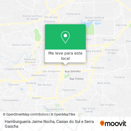 Hamburgueria Jaime Rocha mapa