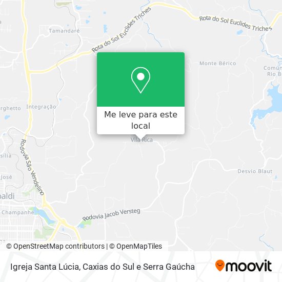 Igreja Santa Lúcia mapa