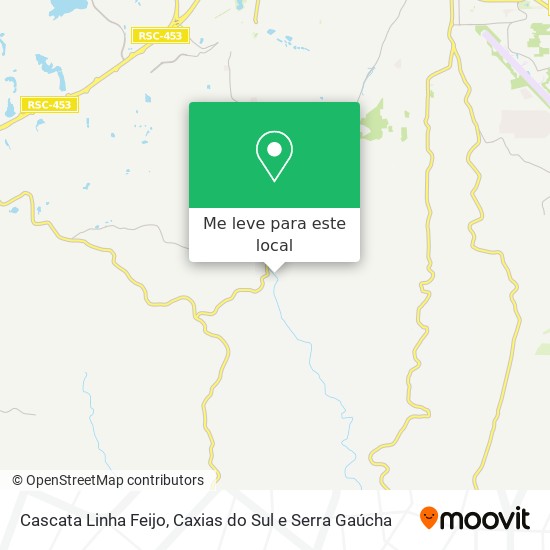 Cascata Linha Feijo mapa