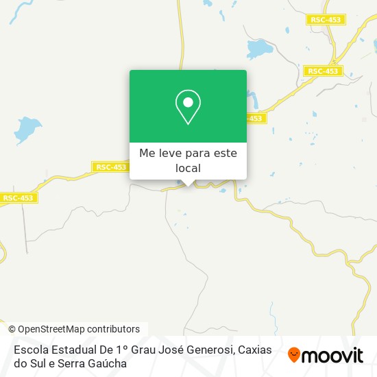 Escola Estadual De 1º Grau José Generosi mapa