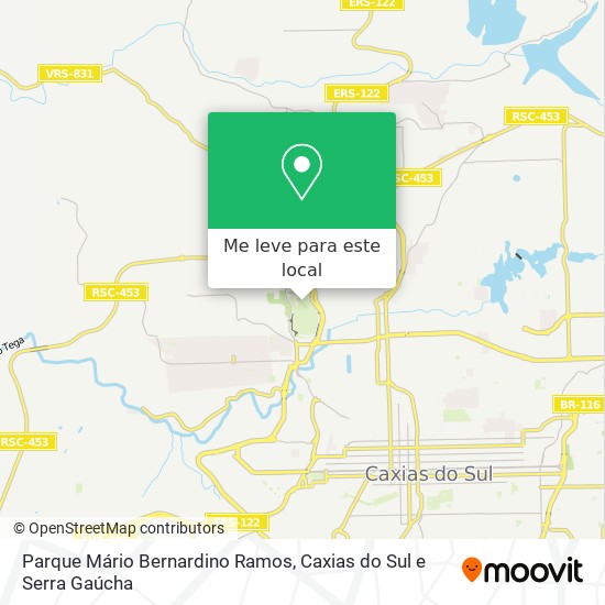 Parque Mário Bernardino Ramos mapa