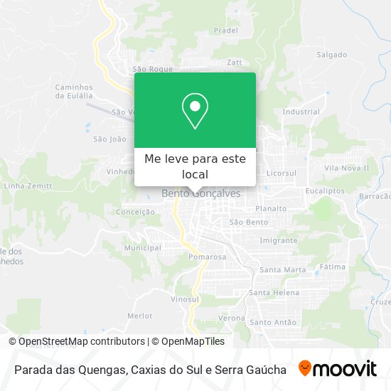 Parada das Quengas mapa