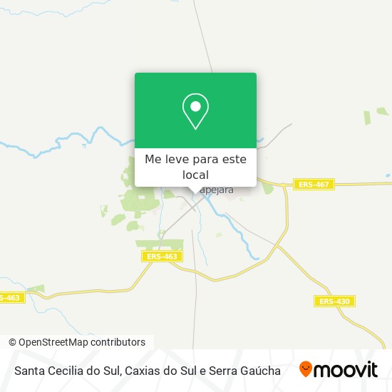 Santa Cecilia do Sul mapa