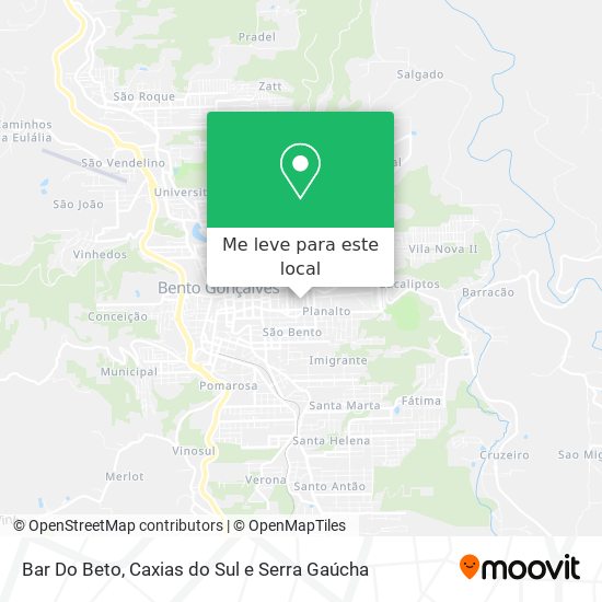 Bar Do Beto mapa