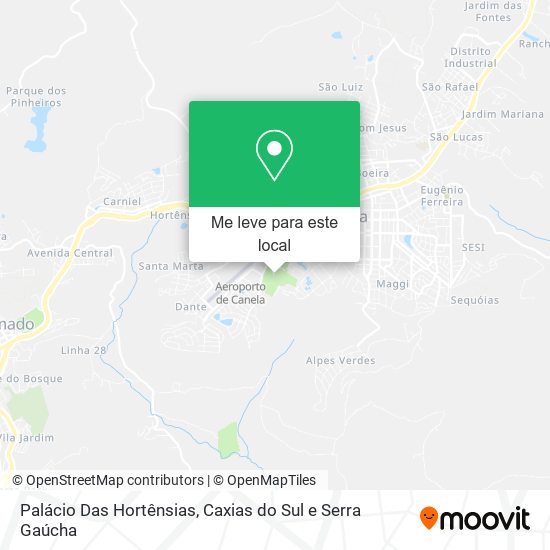 Palácio Das Hortênsias mapa