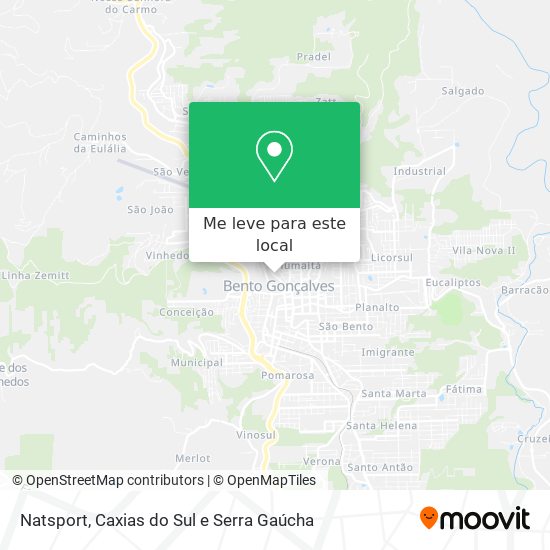 Natsport mapa