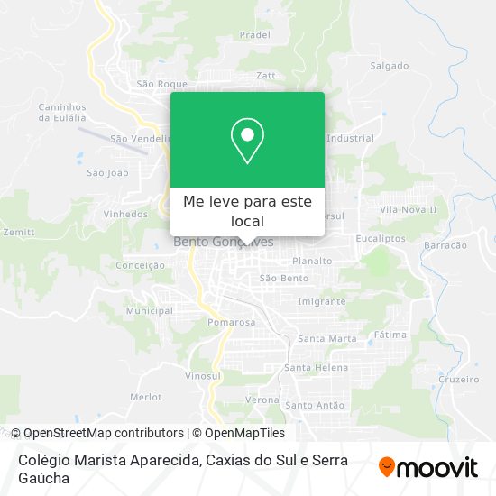 Colégio Marista Aparecida mapa
