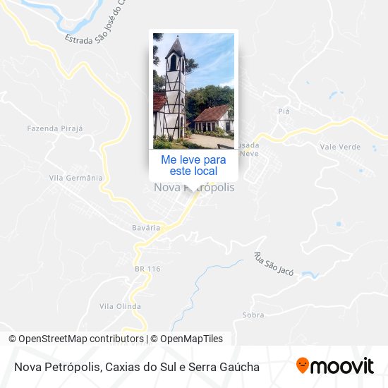 Nova Petrópolis mapa