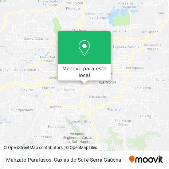 Manzato Parafusos mapa