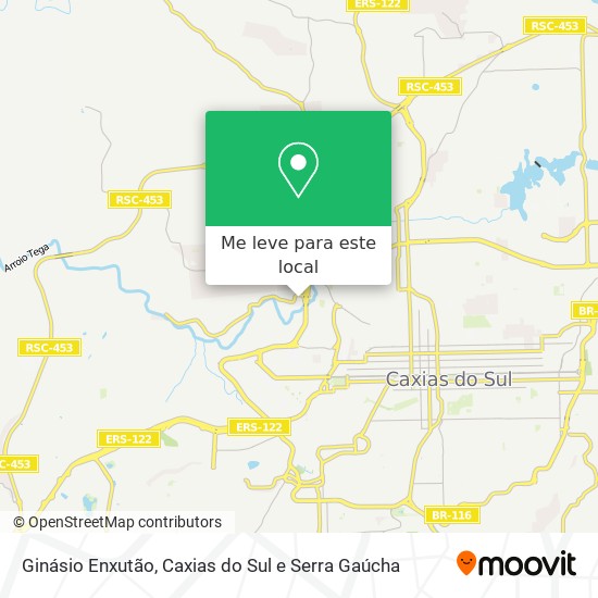 Ginásio Enxutão mapa
