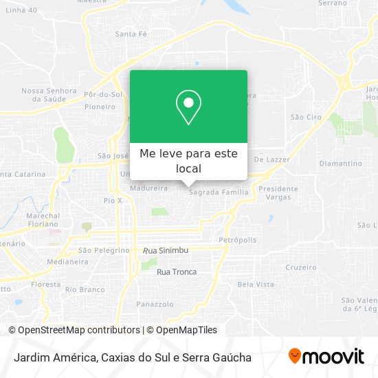 Jardim América mapa