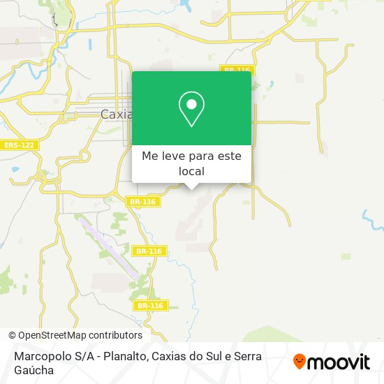Marcopolo S/A - Planalto mapa