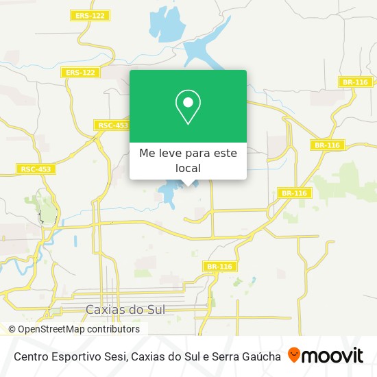 Centro Esportivo Sesi mapa