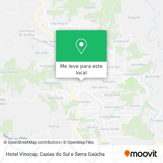 Hotel Vinocap mapa