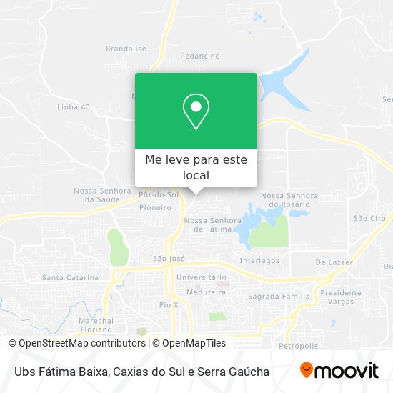 Ubs Fátima Baixa mapa