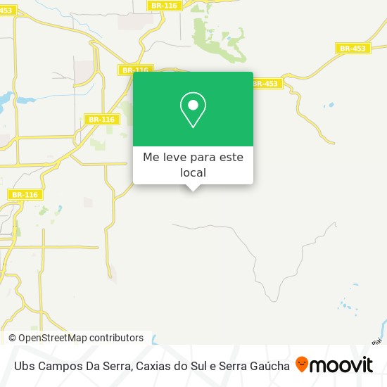 Ubs Campos Da Serra mapa