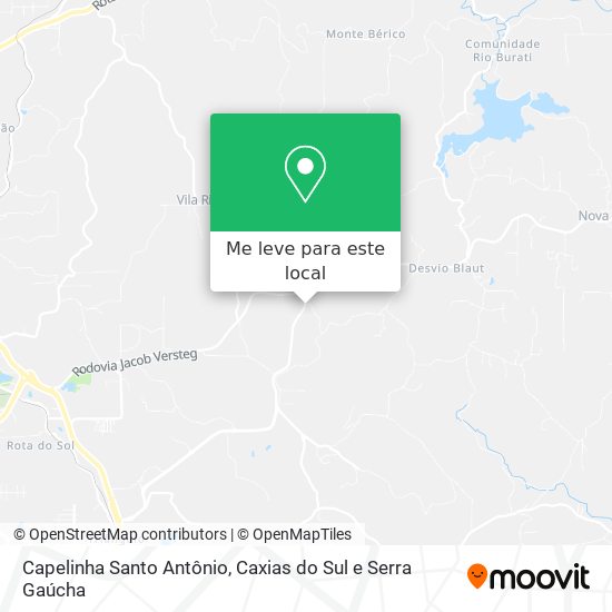 Capelinha Santo Antônio mapa