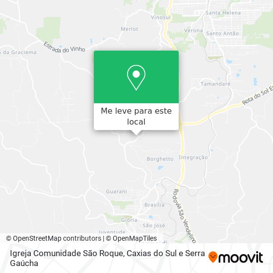 Igreja Comunidade São Roque mapa