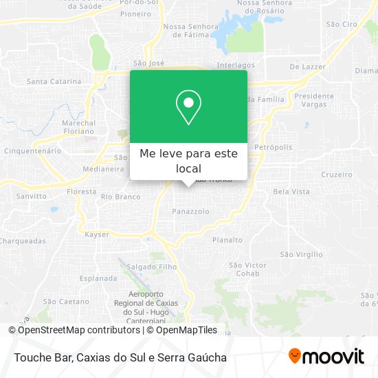 Touche Bar mapa