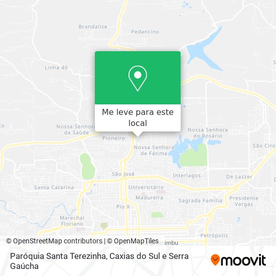 Paróquia Santa Terezinha mapa