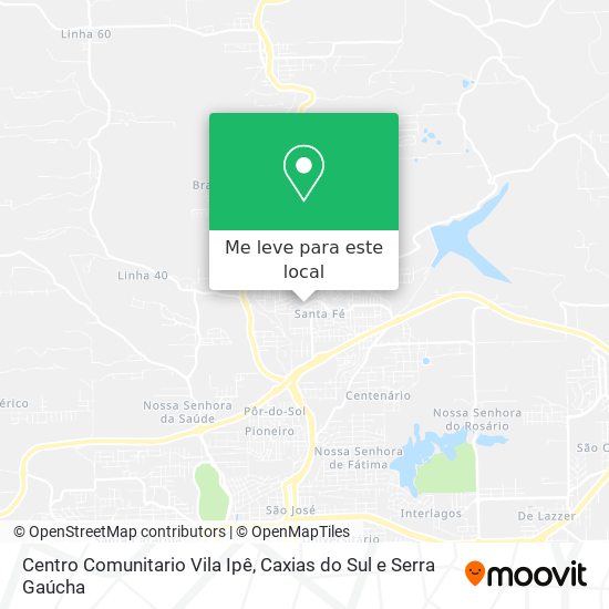 Centro Comunitario Vila Ipê mapa