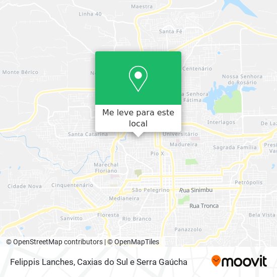 Felippis Lanches mapa