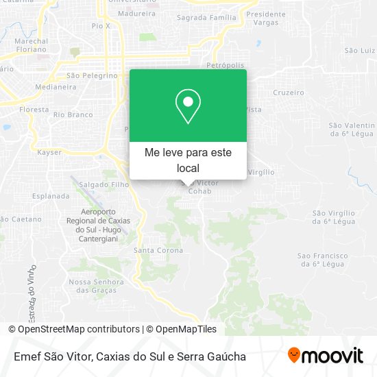 Emef São Vitor mapa