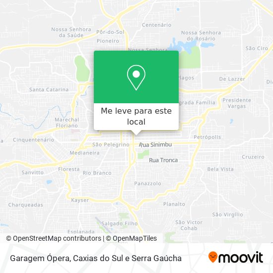 Garagem Ópera mapa
