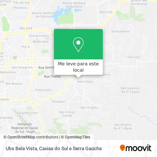 Ubs Bela Vista mapa