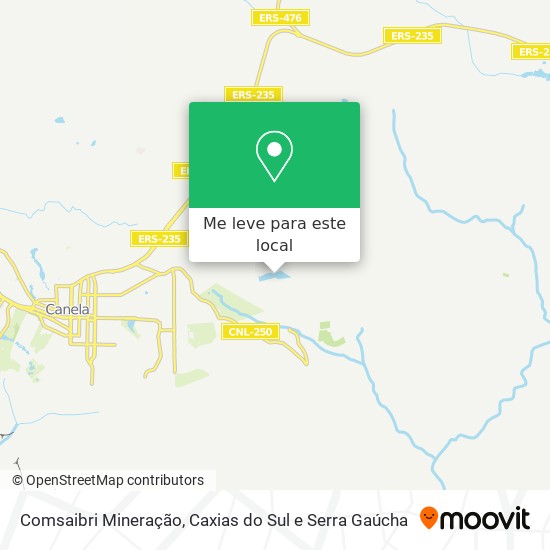 Comsaibri Mineração mapa