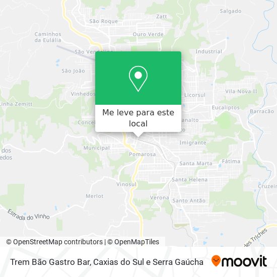 Trem Bão Gastro Bar mapa