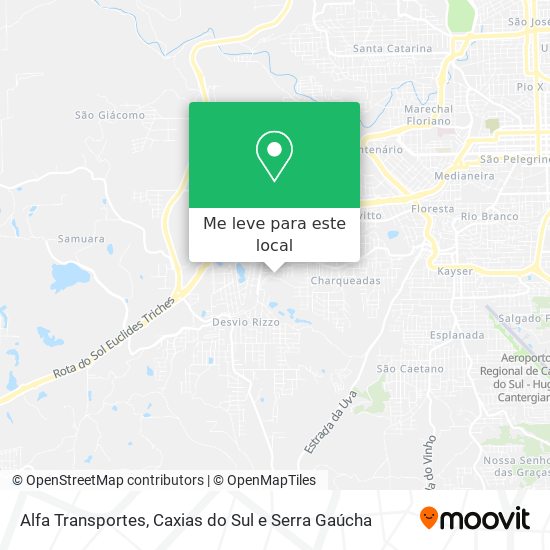Alfa Transportes mapa